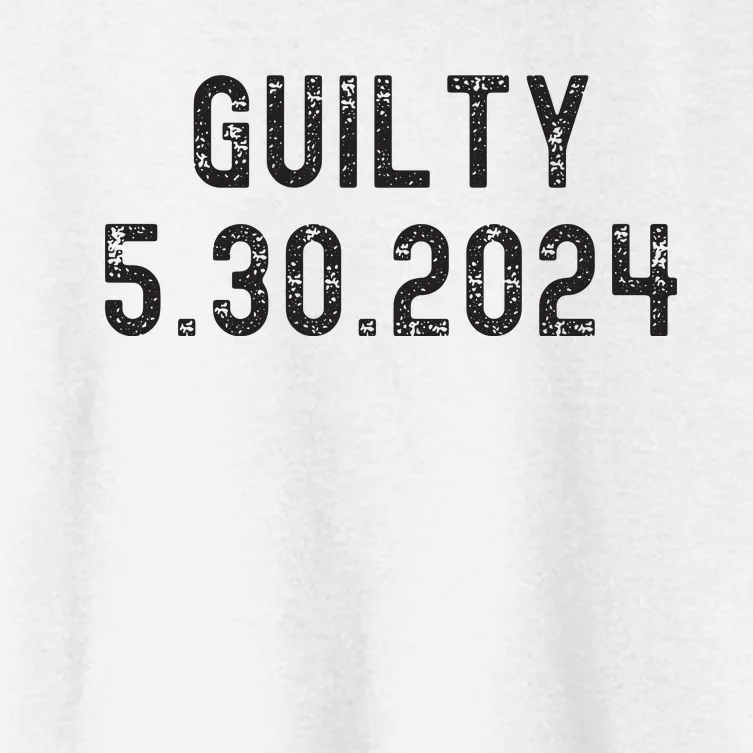 34 Felony Counts Trump Guilty Verdict Women's Crop Top Tee