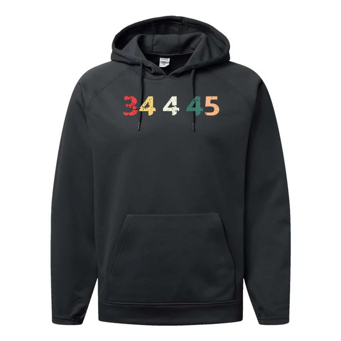 34 Felonies For Former 45 President Donald 4 Prison Performance Fleece Hoodie