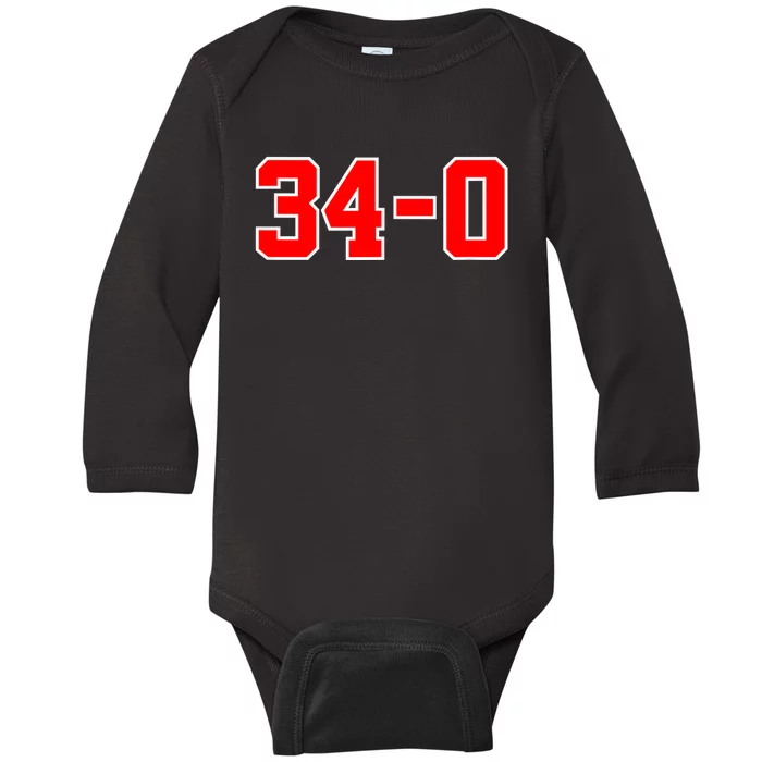 340 Funny Trump Guilty Trump Guilty Baby Long Sleeve Bodysuit