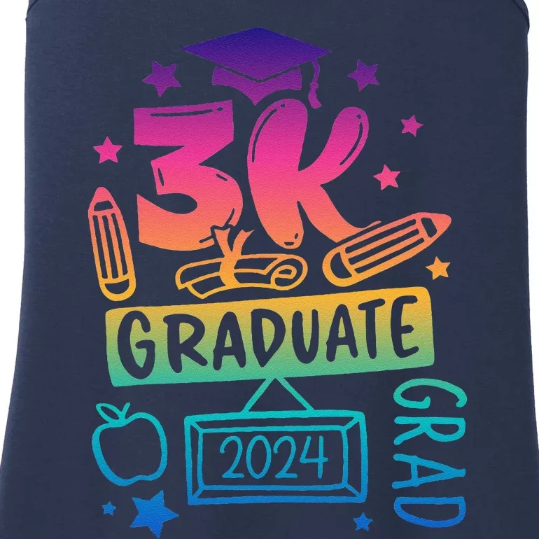 3k Graduate 2024 Funny 3k Kindergarten Graduation Ladies Essential Tank