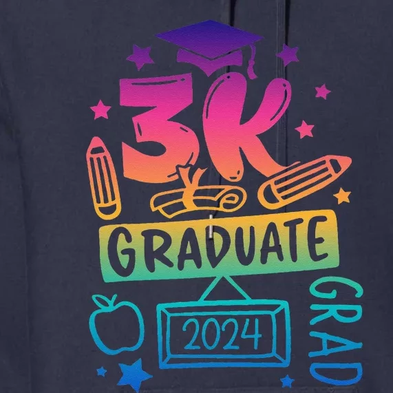 3k Graduate 2024 Funny 3k Kindergarten Graduation Premium Hoodie