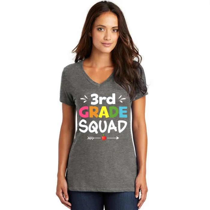 3rd Grade Back To School Women's V-Neck T-Shirt