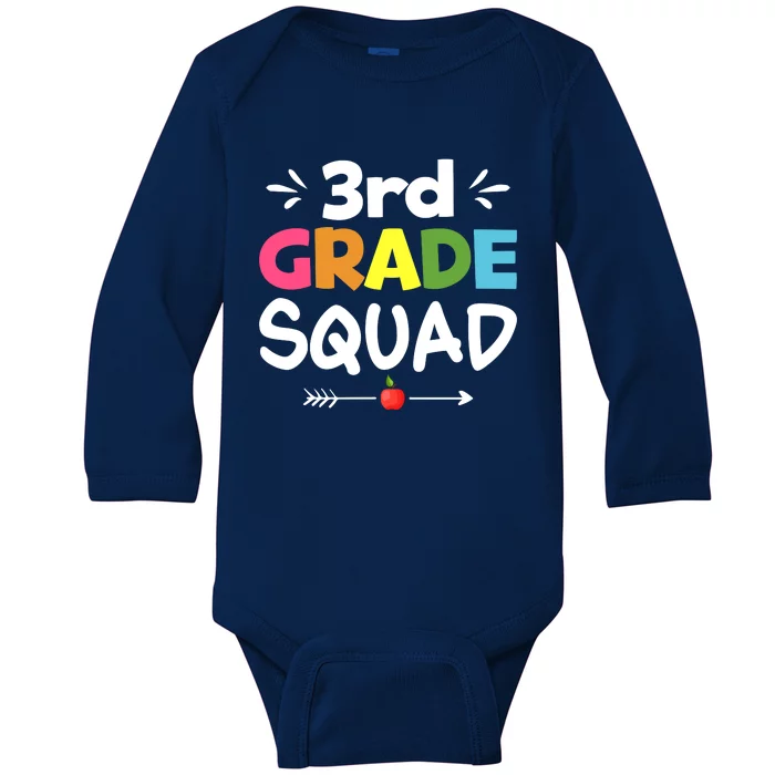 3rd Grade Back To School Baby Long Sleeve Bodysuit