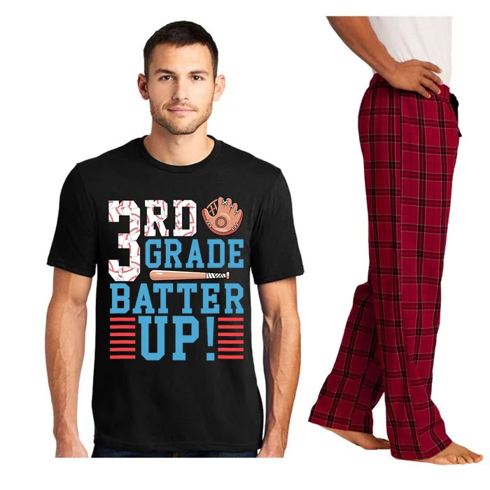 3rd Grade Back To School 3rd Grade Batter Up Baseball Pajama Set