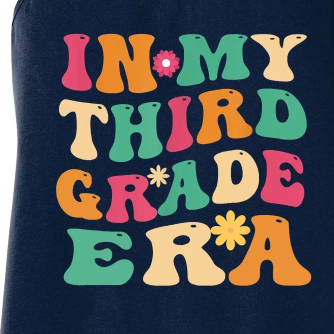 3rd Grade Back To School Retro In My Third Grade Era Teacher Women's Racerback Tank