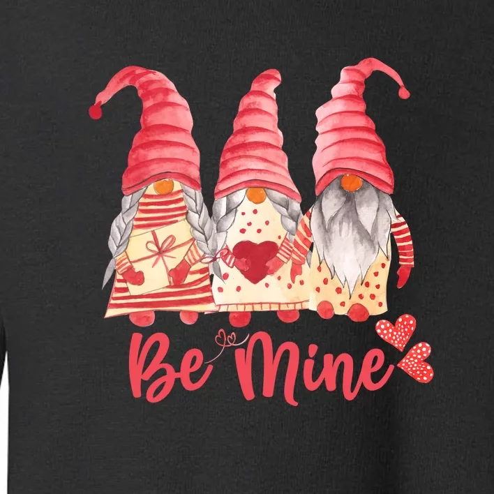 3 Gnomies Be Mine Gift For Valentine Day Toddler Sweatshirt