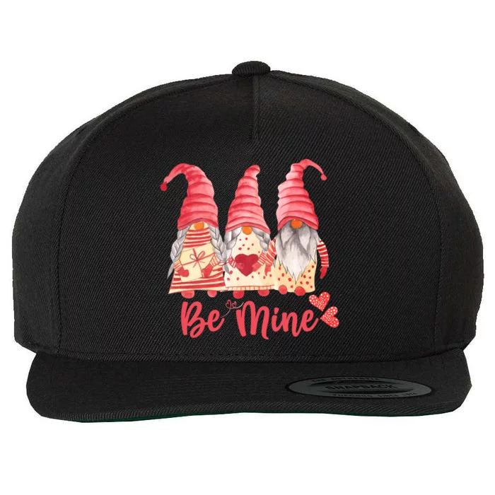 3 Gnomies Be Mine Gift For Valentine Day Wool Snapback Cap