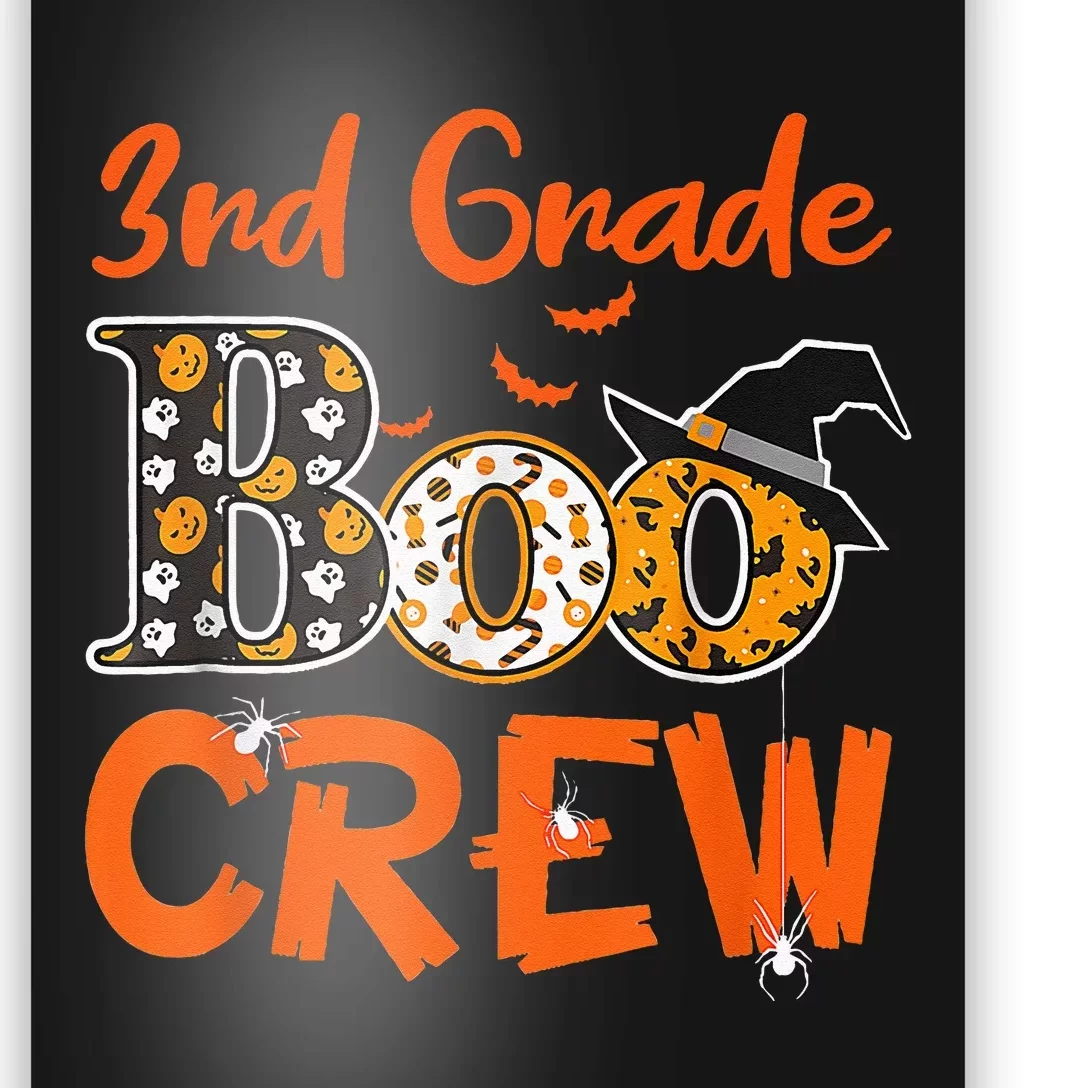 3rd Grade Boo Crew Halloween Gifts Teachers Students Costume Poster