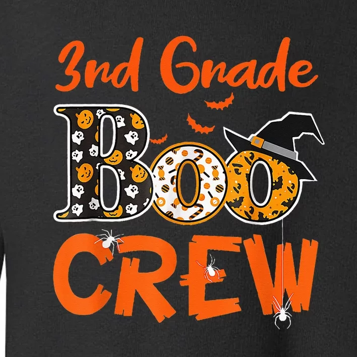 3rd Grade Boo Crew Halloween Gifts Teachers Students Costume Toddler Sweatshirt