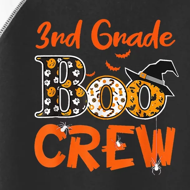 3rd Grade Boo Crew Halloween Gifts Teachers Students Costume Toddler Fine Jersey T-Shirt