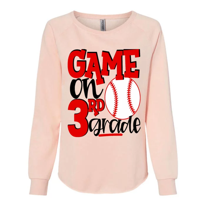 3rd Grade Baseball Player Boy 1st Day Of School Womens California Wash Sweatshirt