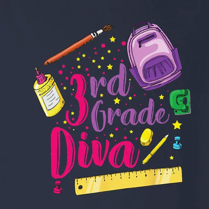 3rd Grade Diva First Day Of School Clothes Gift Toddler Long Sleeve Shirt