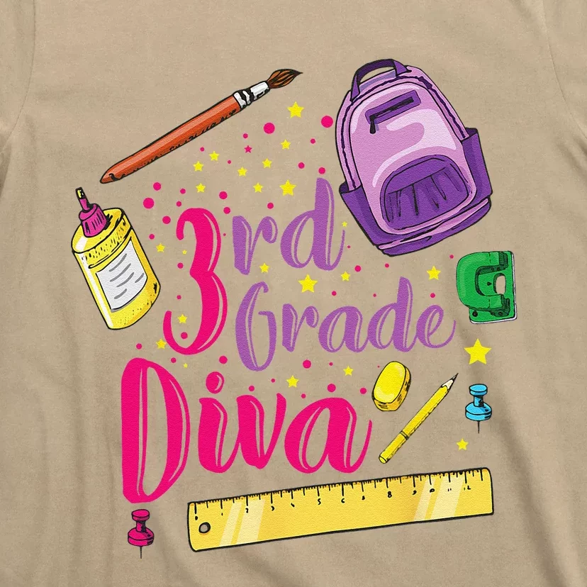 3rd Grade Diva First Day Of School Clothes Gift T-Shirt