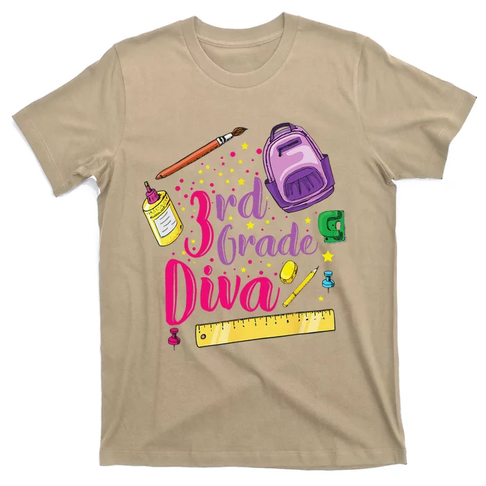 3rd Grade Diva First Day Of School Clothes Gift T-Shirt