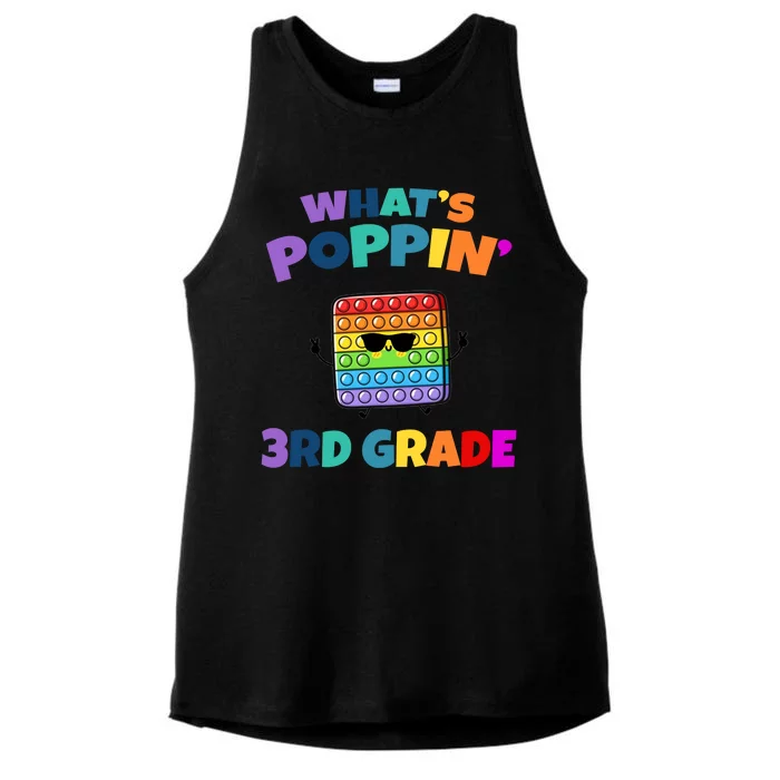 3rd Grade First Day Of School Pop It Ladies Tri-Blend Wicking Tank