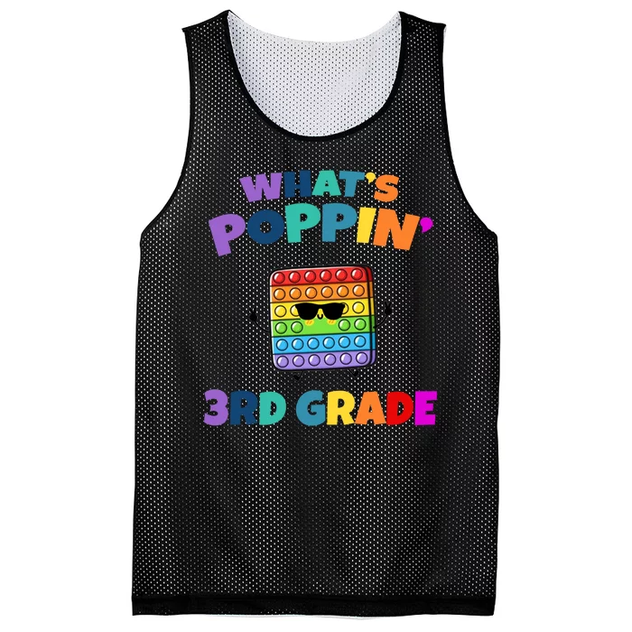 3rd Grade First Day Of School Pop It Mesh Reversible Basketball Jersey Tank