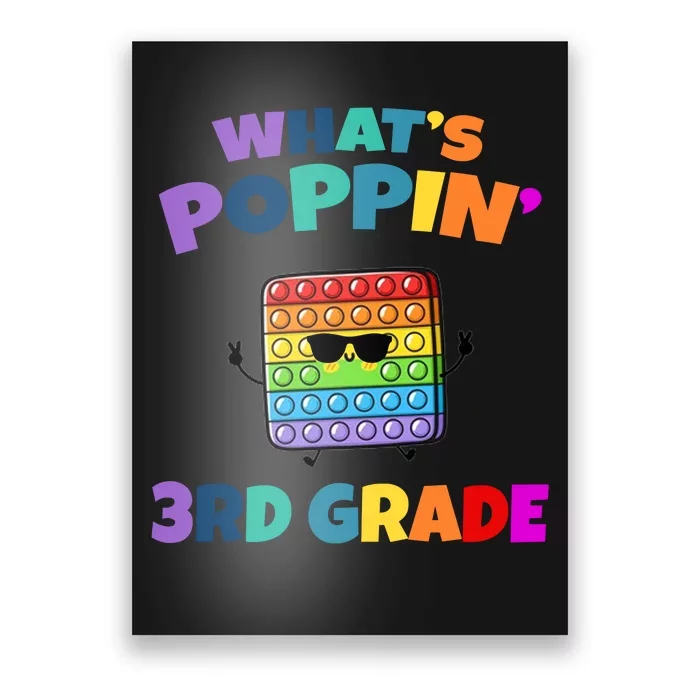 3rd Grade First Day Of School Pop It Poster