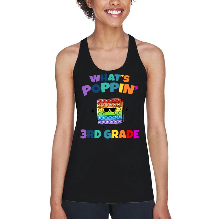 3rd Grade First Day Of School Pop It Women's Racerback Tank