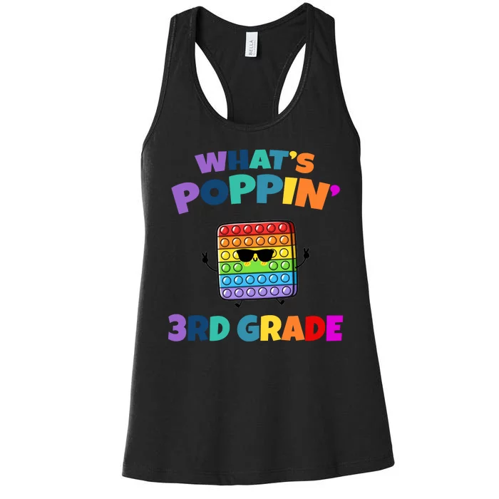 3rd Grade First Day Of School Pop It Women's Racerback Tank