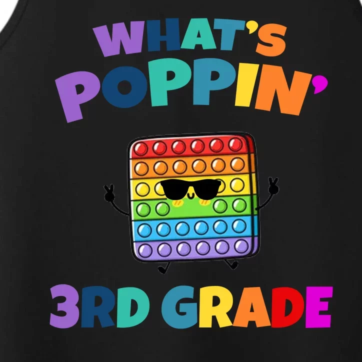 3rd Grade First Day Of School Pop It Performance Tank