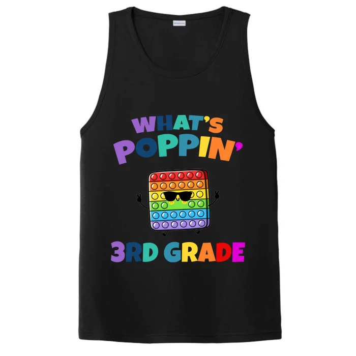 3rd Grade First Day Of School Pop It Performance Tank