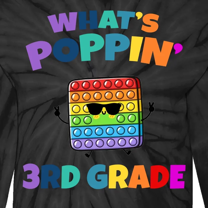 3rd Grade First Day Of School Pop It Tie-Dye Long Sleeve Shirt