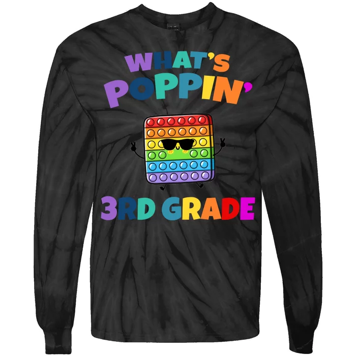 3rd Grade First Day Of School Pop It Tie-Dye Long Sleeve Shirt