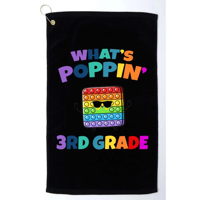 3rd Grade First Day Of School Pop It Platinum Collection Golf Towel