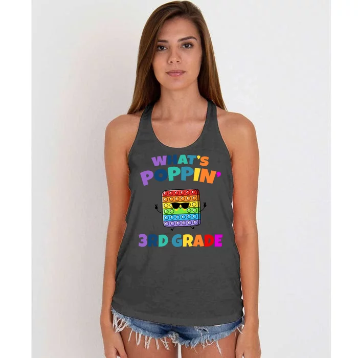 3rd Grade First Day Of School Pop It Women's Knotted Racerback Tank