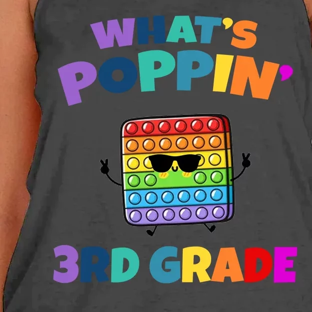 3rd Grade First Day Of School Pop It Women's Knotted Racerback Tank