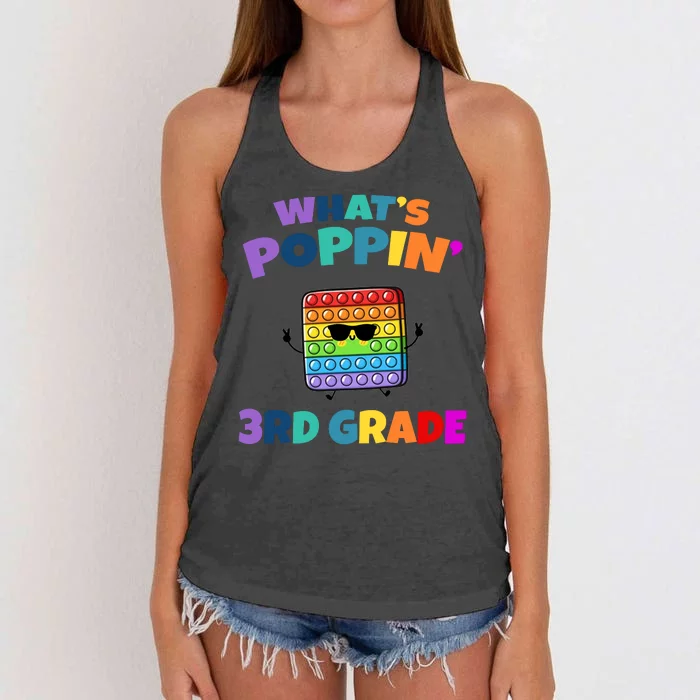 3rd Grade First Day Of School Pop It Women's Knotted Racerback Tank