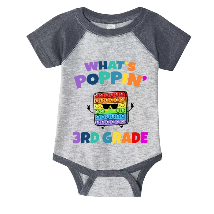 3rd Grade First Day Of School Pop It Infant Baby Jersey Bodysuit