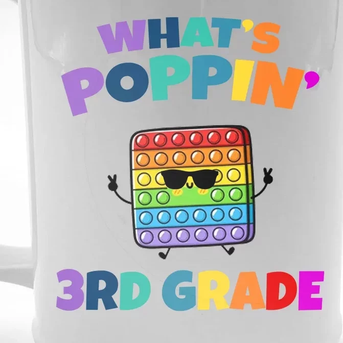 3rd Grade First Day Of School Pop It Front & Back Beer Stein