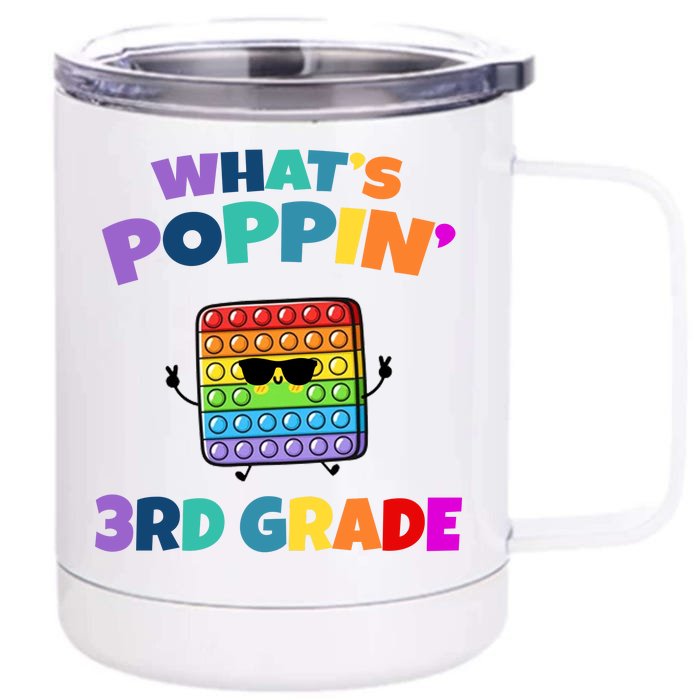 3rd Grade First Day Of School Pop It Front & Back 12oz Stainless Steel Tumbler Cup