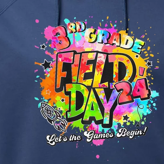 3rd Grade Field Day 2024 Let The Games Begin Teachers Performance Fleece Hoodie