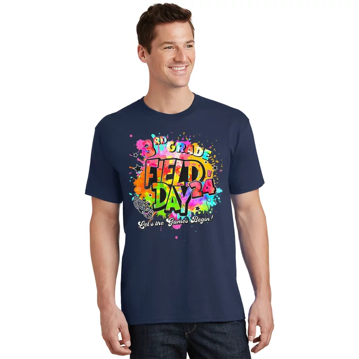 3rd Grade Field Day 2024 Let The Games Begin Teachers T-Shirt