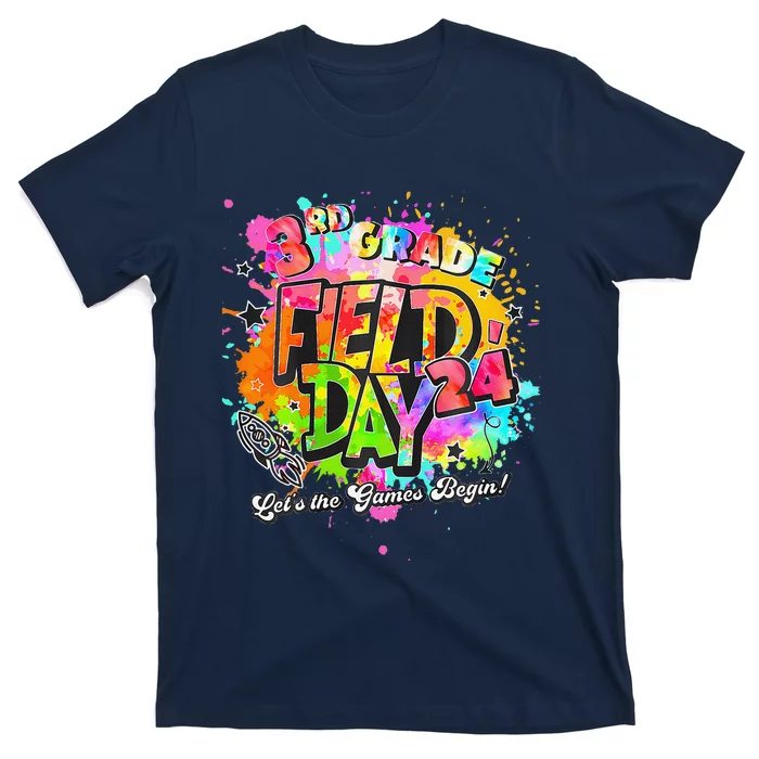 3rd Grade Field Day 2024 Let The Games Begin Teachers T-Shirt