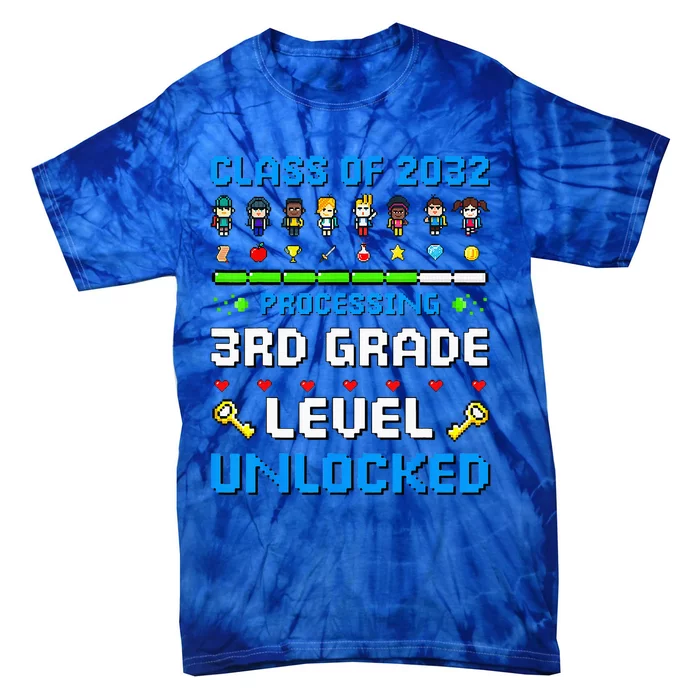 3rd Grade First Day Of School Class Of 2032 Video Games Tie-Dye T-Shirt