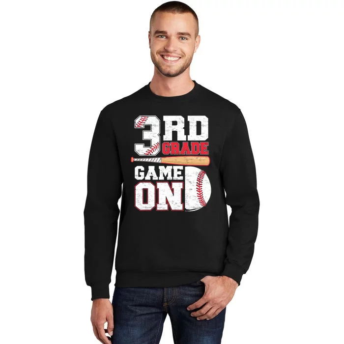 3rd Grade Game On Back To School Baseball Boy Third Grade Sweatshirt