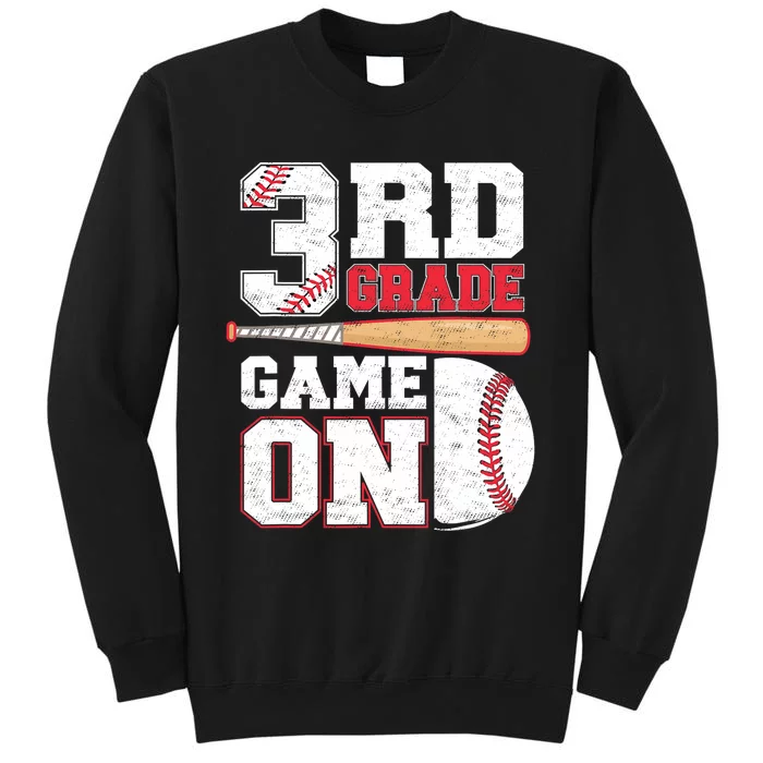 3rd Grade Game On Back To School Baseball Boy Third Grade Sweatshirt