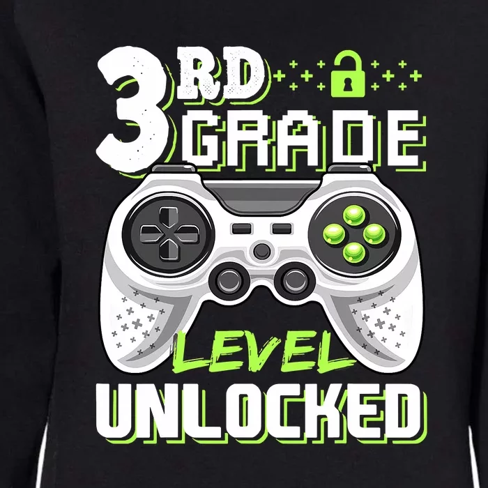 3rd Grade Level Unlocked For Back To School Womens California Wash Sweatshirt