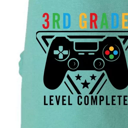 3rd Grade Level Complete Gamer Boy Graduation Gifts Doggie 3-End Fleece Hoodie