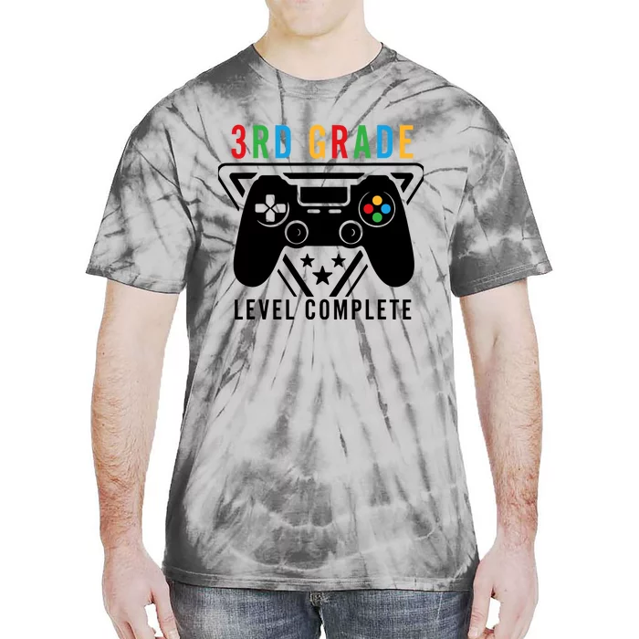 3rd Grade Level Complete Gamer Boy Graduation Gifts Tie-Dye T-Shirt