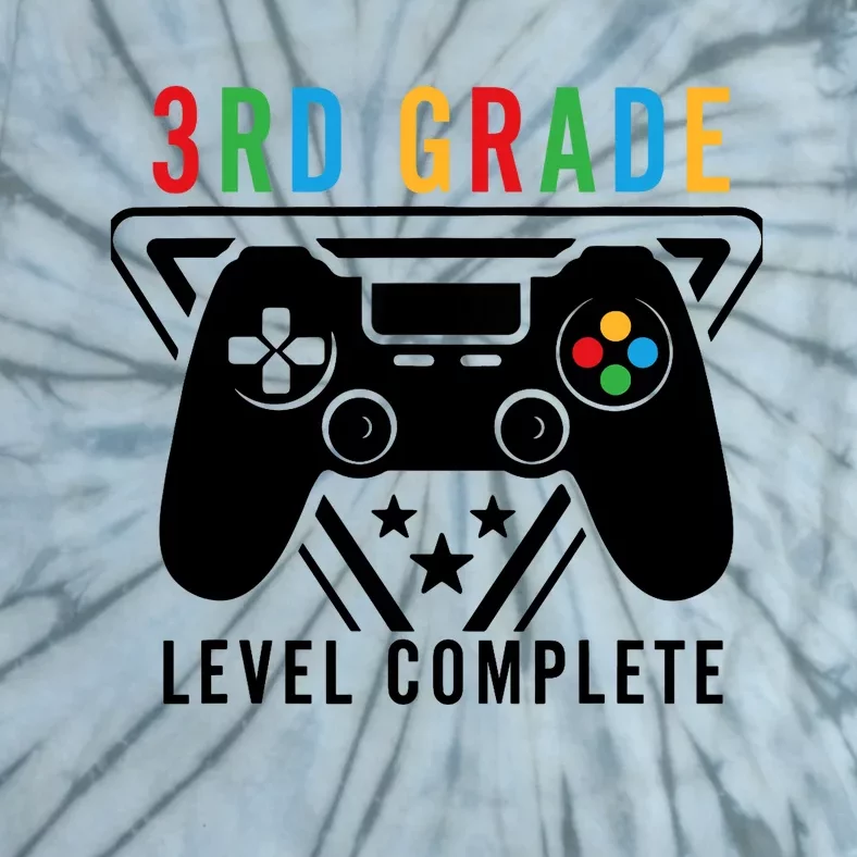 3rd Grade Level Complete Gamer Boy Graduation Gifts Tie-Dye T-Shirt