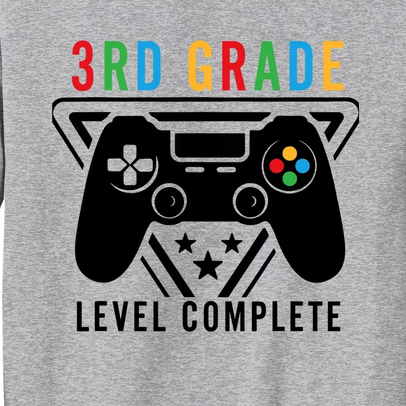 3rd Grade Level Complete Gamer Boy Graduation Gifts Tall Sweatshirt