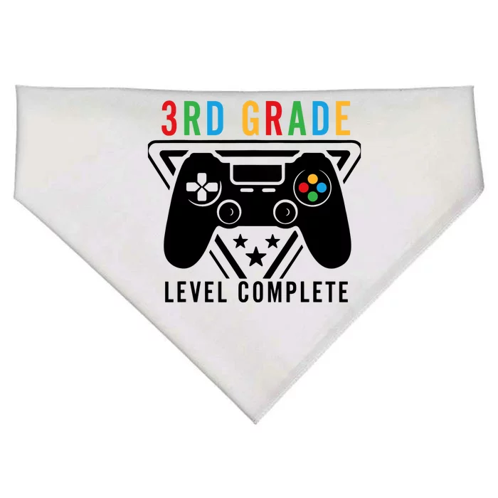 3rd Grade Level Complete Gamer Boy Graduation Gifts USA-Made Doggie Bandana