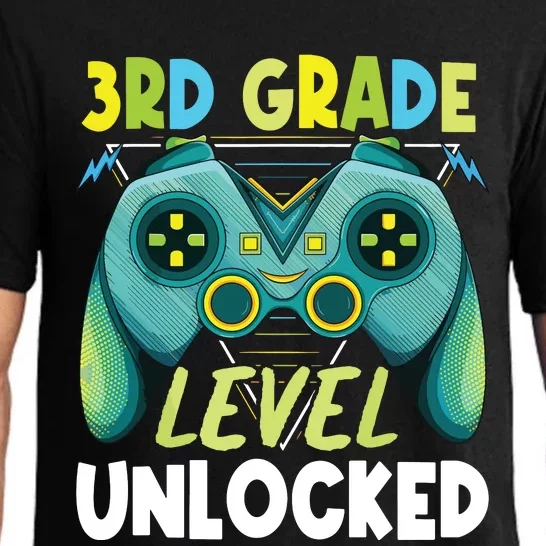 3rd Grade Level Unlocked First Day Back To School Boy Pajama Set