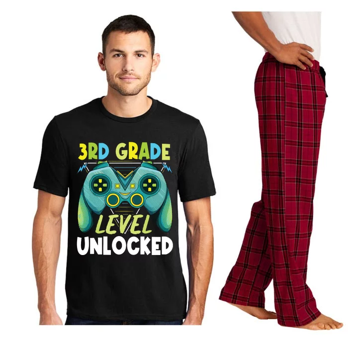 3rd Grade Level Unlocked First Day Back To School Boy Pajama Set