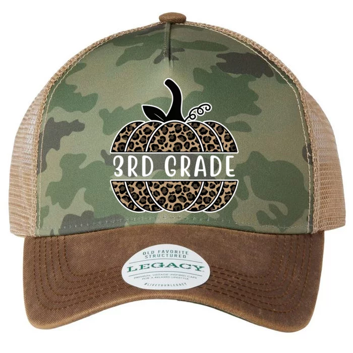 3rd Grade Leopard Pumpkin Legacy Tie Dye Trucker Hat