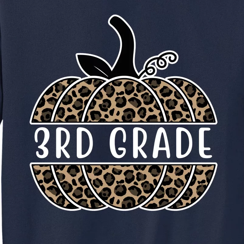 3rd Grade Leopard Pumpkin Tall Sweatshirt